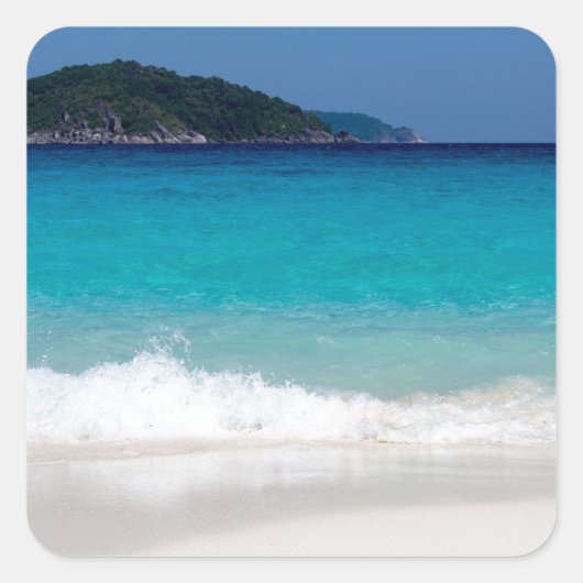 Sticker Carré Lac bleu de Similan (Devant)