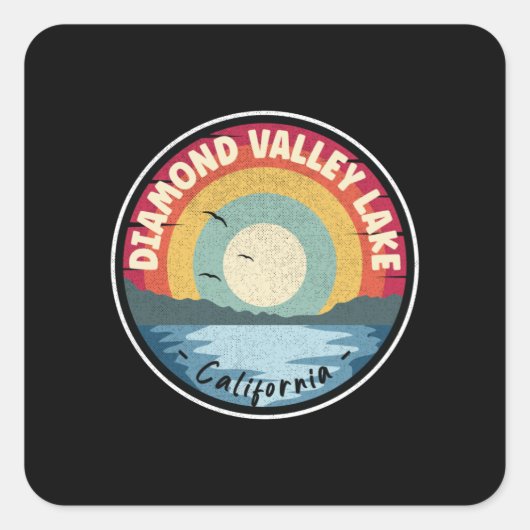 Sticker Carré Lac Diamond Valley (Devant)