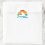 Sticker Carré Lac Lavon Texas Kayak (Sac)