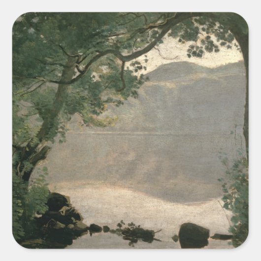 Sticker Carré Lac Nemi, 1843 (Devant)