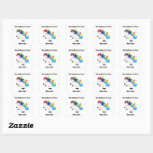 Sticker Carré L'acceptation est cool (Feuille)