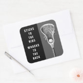Sticker Carré Lacrosse Drôle (Enveloppe)