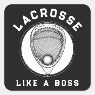 Sticker Carré Lacrosse Goalie