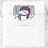 Sticker Carré L'adorable Puffy Le Snowman (Sac)