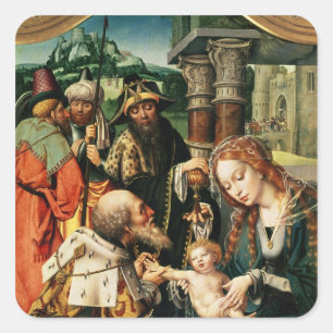 Sticker Carré L'Adoration des Mages 2