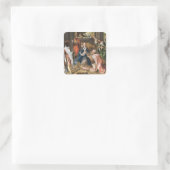 Sticker Carré L'Adoration des Vacances Magi-jésus (Sac)