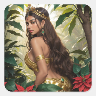 Sticker Carré Lady Absinthe