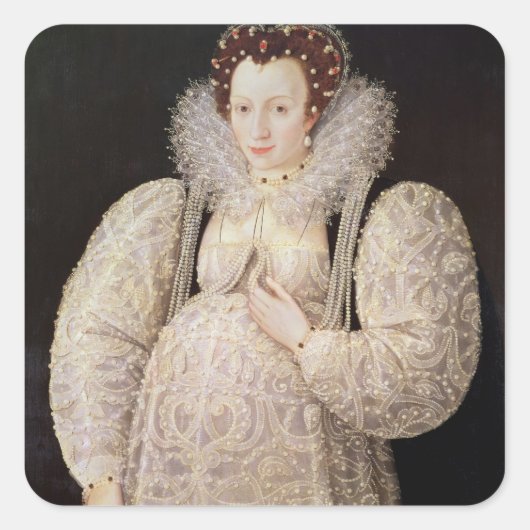 Sticker Carré Lady inconnue, c.1595-1600 (Devant)