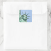 Sticker Carré Lady Liberty Merci (Sac)