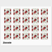 Sticker Carré Ladybug (Feuille)