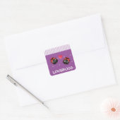 Sticker Carré Ladybug Love (Enveloppe)