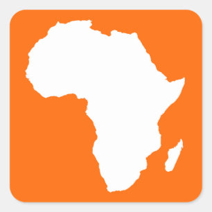 Sticker Carré L'Afrique Audacieuse de la Tangerine