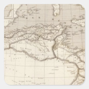 Sticker Carré L'Afrique du nord