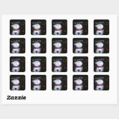 Sticker Carré Laisser neiger (Feuille)