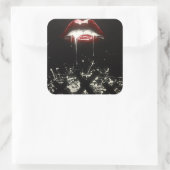 Sticker Carré Laisser tomber avec le péché (Sac)