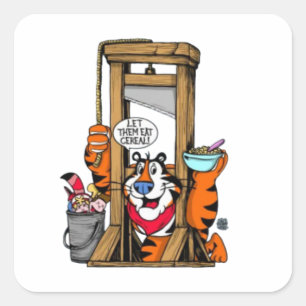 Sticker Carré Laissez-Les Manger Du Céréal