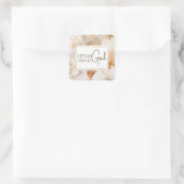 Sticker Carré Laissons Dieu Citer l'inspiration chrétienne (Sac)