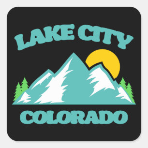 Sticker Carré Lake City Colorado