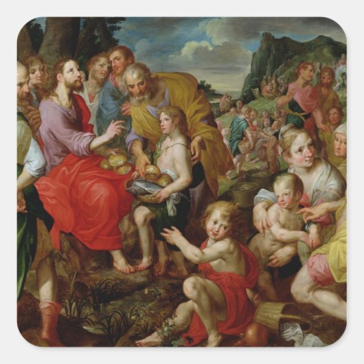 Sticker Carré L'alimentation des cinq mille (Devant)