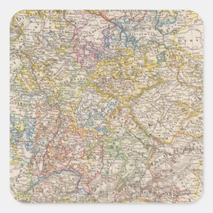 Sticker Carré L'Allemagne par Rudolf von le Habsbourg