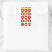 Sticker Carré L'alphabet maori Pu Taka (Sac)