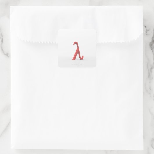Sticker Carré Lambda (Sac)