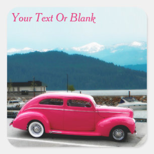 Sticker Carré L'Américain célèbre de la coutume 1940 font la