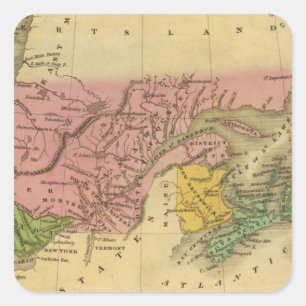 Sticker Carré L'Amérique britannique