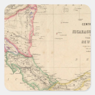 Sticker Carré L'Amérique Centrale 9