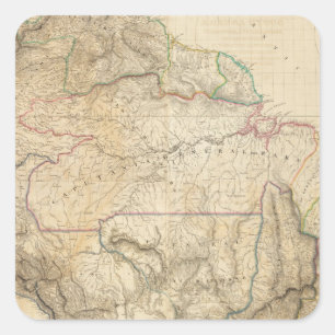 Sticker Carré L'Amérique du Sud 25