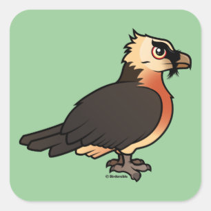 Sticker Carré Lammergeier mignon