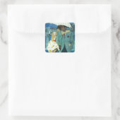 Sticker Carré L'amour arrive à Miss Lucas (Sac)