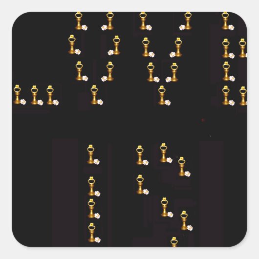 Sticker Carré L'amour est (Devant)