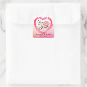 Sticker Carré L'amour est doux | MARIAGE (Sac)