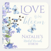 Sticker Carré L'Amour Est En Fleur Fleur sauvage Fête des mariée (Devant)