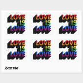 Sticker Carré L'amour est l'amour (Feuille)