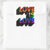 Sticker Carré L'amour est l'amour (Sac)