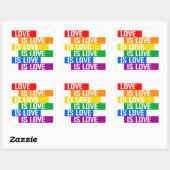 Sticker Carré L'amour est l'amour (Feuille)