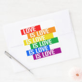 Sticker Carré L'amour est l'amour (Enveloppe)