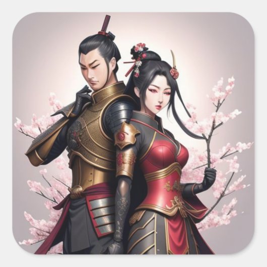 Sticker Carré L'Amour Fierce, Les Arêtes Douces. (Devant)