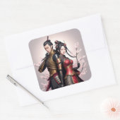 Sticker Carré L'Amour Fierce, Les Arêtes Douces. (Enveloppe)