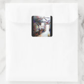 Sticker Carré L'amour n'est pas un mur, c'est un pont (Sac)