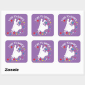 Sticker Carré L'amour pour la danse (Feuille)