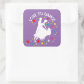 Sticker Carré L'amour pour la danse (Sac)