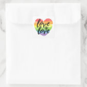 Sticker Carré L'Amour | Rainbow Watercolor (Sac)