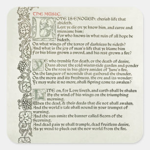 Sticker Carré L'amour suffit, 1897