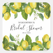 Sticker Carré Lancement de mariage au citron agrumes  (Devant)