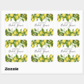Sticker Carré Lancement de mariage au citron agrumes  (Feuille)