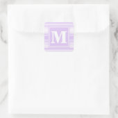 Sticker Carré Landes lilas monogrammes (Sac)