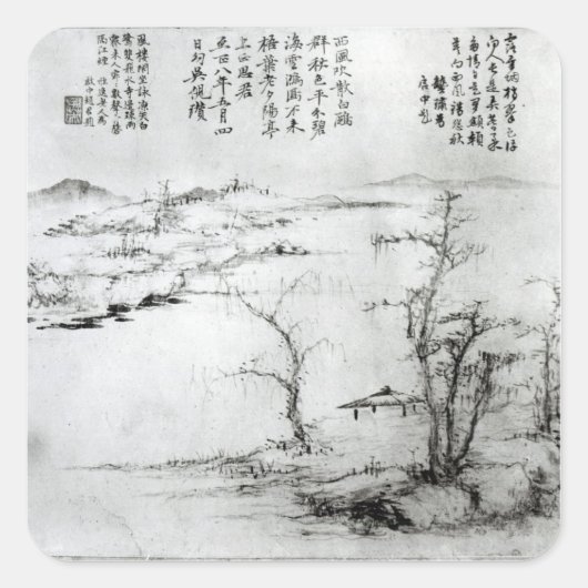 Sticker Carré Landscape 2 (Devant)